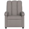 vidaXL Sill&oacute;n reclinable de masaje el&eacute;ctrico tela gris taupe