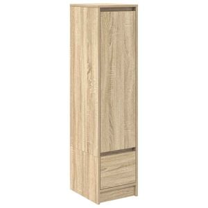 vidaXL Aparador alto roble Sonoma 29,5x34x119,5cm madera de ingenier&iacute;a