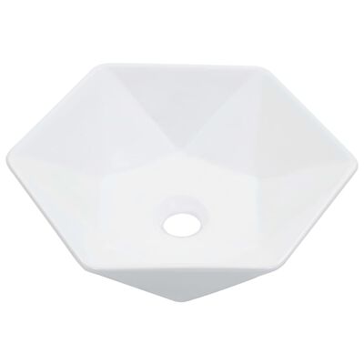 vidaXL Lavabo 41x36,5x12 cm cerámica blanco