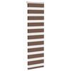 vidaXL Estor cebra marr&oacute;n 40x100 cm tejido ancho 35,9 cm poli&eacute;ster