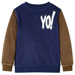 vidaXL Sudadera infantil azul marino oscuro 104