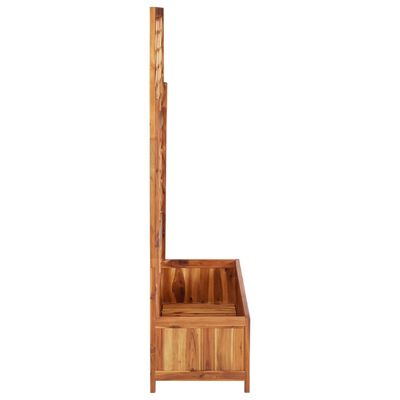vidaXL Arriate con enrejado madera maciza de acacia 85x38x150 cm