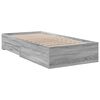 vidaXL Cama con cajones madera de ingenier&iacute;a gris Sonoma 90x190 cm
