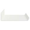 vidaXL Estante flotante 4 pcs 40 x 9 x 2,5 cm Acero