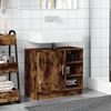 vidaXL Armario de lavabo madera ingenier&iacute;a roble ahumado 63x29x55 cm