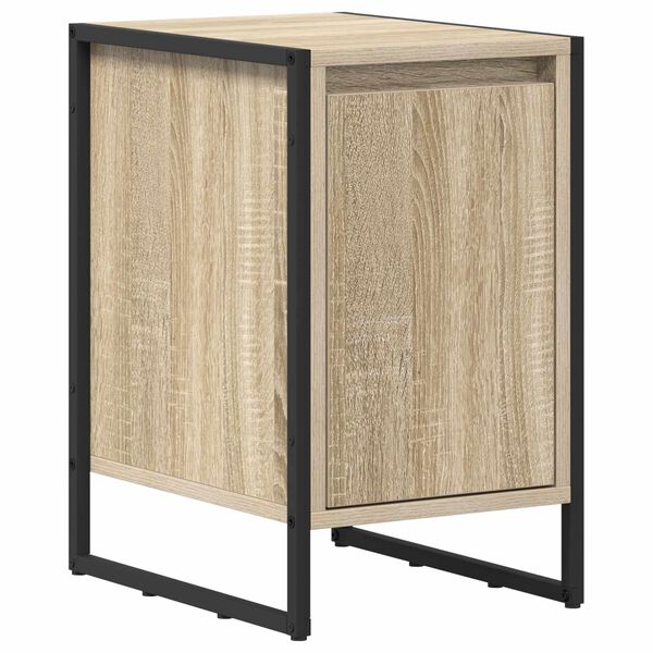 vidaXL Mesa de Noche Sonoma 39,5 x 30 x 50 cm Madera contrachapada