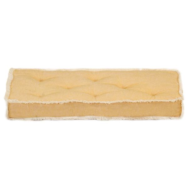 vidaXL Coj&iacute;n para sof&aacute; de palets amarillo 73x40x7 cm