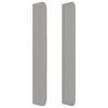 vidaXL Cabecero con orejas de tela gris claro 203x16x118/128 cm