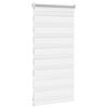 vidaXL Estor Zebra 40,9x100 cm Tejido Ancho 36,7 cm Blanco