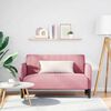 vidaXL Sof&aacute; Loveseat terciopelo rosa 109 cm