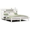 vidaXL Cama con estanter&iacute;a sin colch&oacute;n madera maciza marr&oacute;n 75x190 cm