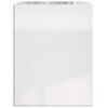 vidaXL Mesita de noche de pared blanco brillante 50x36x47 cm