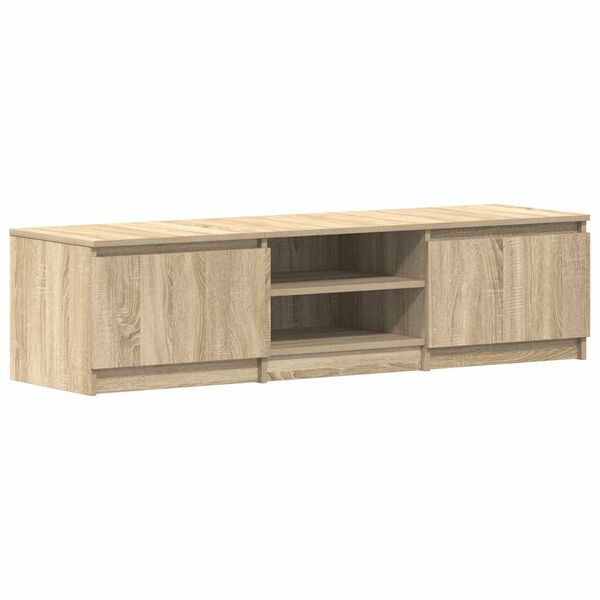 vidaXL Mueble TV madera contrachapada color roble Sonoma 140x40x35,5cm