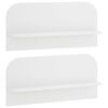 vidaXL Estante de pared 2 uds. Blanco 80.5 x 13.5 x 37.5 cm