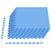 vidaXL Tapete para piscina 24 uds. Azul 8,64 m&sup2; Espuma EVA