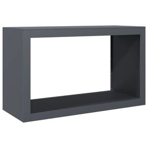 vidaXL Le&ntilde;ero de acero gris antracita 100x40x60 cm