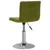 vidaXL Silla de comedor giratoria de terciopelo verde claro