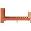 vidaXL Estructura de cama sin colch&oacute;n madera maciza marr&oacute;n 75x190 cm