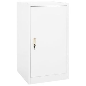 vidaXL Armario para sillas de montar acero blanco 53x53x105 cm