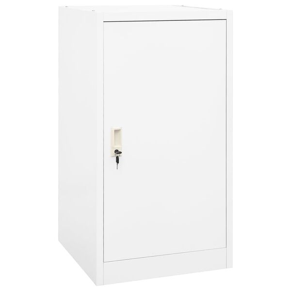 vidaXL Armario para sillas de montar acero blanco 53x53x105 cm