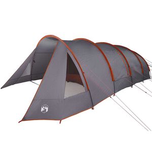 vidaXL Tienda t&uacute;nel para 6 personas Gris y naranja 890 x 470 x 220 cm
