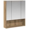 vidaXL Armario con espejo de ba&ntilde;o Roble artisan 60 x 14.5 x 70 cm