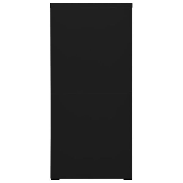 vidaXL Armario archivador de acero negro 46x62x133 cm