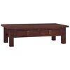 vidaXL Mesa de centro cl&aacute;sica madera maciza caoba marr&oacute;n 100x50x30 cm