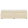 vidaXL Cama box spring con colch&oacute;n tela color crema 80x200 cm