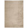 vidaXL Alfombra de pelo corto suave lavable HUARTE arena 160x230 cm