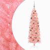 vidaXL &Aacute;rbol de Navidad artificial estrecho con bolas 180 cm 300 LED