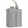 vidaXL Aparador de madera contrachapada gris Sonoma 60x30x75 cm