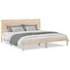 vidaXL Cama extralarga sin colch&oacute;n madera maciza 180x220 cm