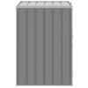 vidaXL Cobertizo de contenedor de basura acero gris 72x81x115 cm