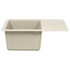 vidaXL Lavabo Beige 560 x 460 mm 80% Cuarzo y 20% Resina