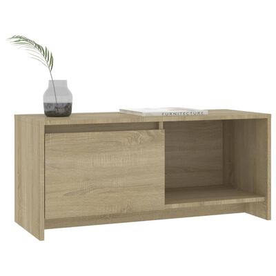 vidaXL Mueble para TV madera contrachapada roble Sonoma 90x35x40 cm