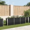 vidaXL Arriate de jardín de acero galvanizado antracita 240x40x77 cm