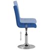vidaXL Sillas de comedor giratorias 4 unidades tela azul