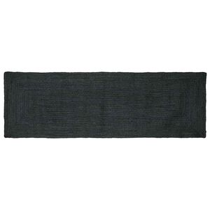 vidaXL Alfombra de &aacute;rea Gris oscuro 80 x 300 cm yute
