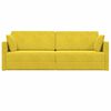 vidaXL Sof&aacute;-cama de piso 200cm Amarillo Terciopelo