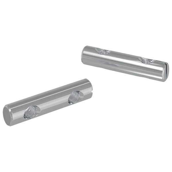 vidaXL Tuerca 2 pcs Recubierto de zinc 60 x 12 mm Hierro