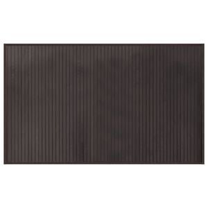 vidaXL Alfombra rectangular bamb&uacute; marr&oacute;n oscuro 60x100 cm