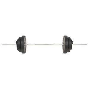 vidaXL Mancuerna con discos 60 kg