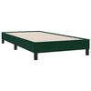 vidaXL Cama box spring sin colch&oacute;n terciopelo verde oscuro 100x210 cm
