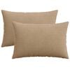 vidaXL Funda de almohada 2 pcs HEERLEN Marr&oacute;n 40 x 60 cm pana