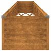 vidaXL Jardinera elevada 482x50x36 cm acero corten