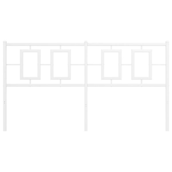 vidaXL Cabecero de metal blanco 160 cm