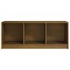 vidaXL Mueble de TV de madera maciza pino marrón miel 104x33x41 cm