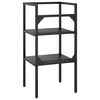 vidaXL Estructura de lavabo de hierro negro 40x38x83 cm