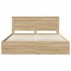 vidaXL Estructura de cama Sonoma 180 x 200 cm Madera de pino macizo